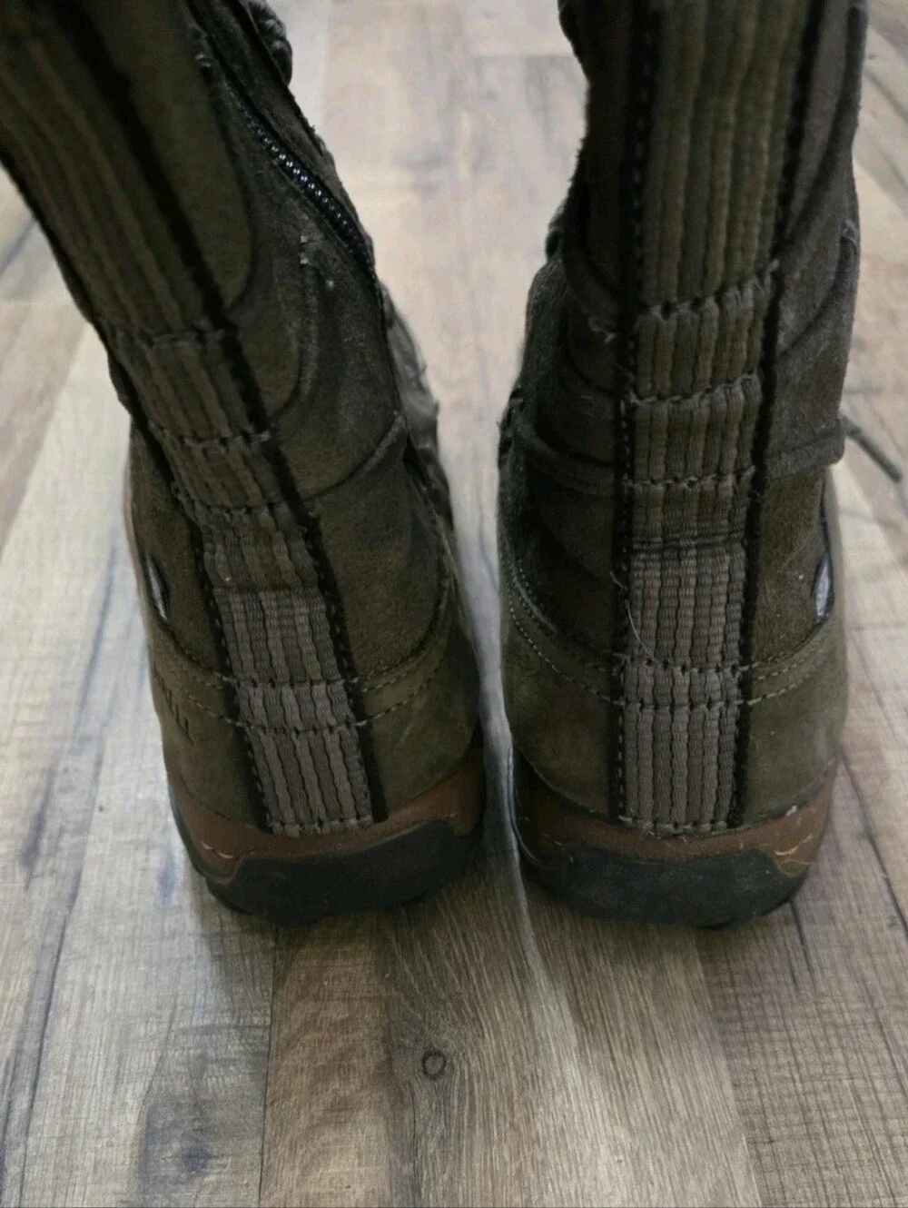 Merrell Decora Prelude Boots Womens 8.5 Black Suede Insulated Winter Waterproof